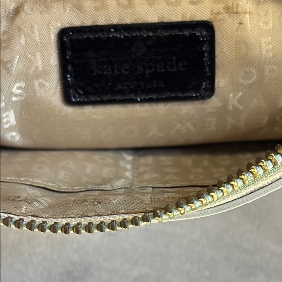Kate Spade Black and White Striped Wristlet - Picture 7 of 10